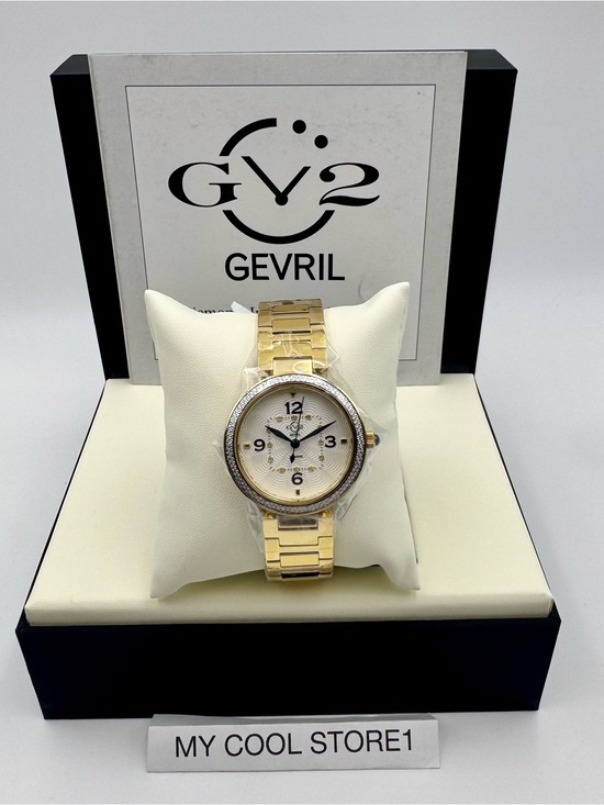 GEVRIL GV2 Piemonte Gold tone Watch 14201B 36 mm Stainless Steel Diamond main image 10